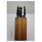 Cutco Knife Set in Wooden Block with Carving Fork - Assorted Knives Included in Collection