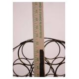 Wine Storage Rack - Wrought Iron Circular Bottle Holder