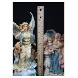 Angel Figurines & Decorative Plate (Lot of 8) Many Sizes