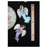 Angel Figurines & Decorative Plate (Lot of 8) Many Sizes