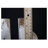 Magnolia Home Book Ends - Set of 2 Whitewash Wood - Vintage Style Shelf Decor 10"Tall