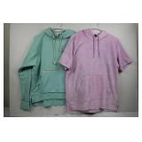 Nike Dri-FIT Mint Green Hoodie XL & Adidas Tie-Dye Purple Hoodie XL (Lot of 2)