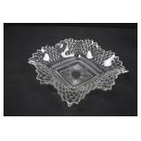 Crystal Glassware Set - 6 Glasses, Lidded Sugar Bowl, Compote & Square Dish