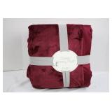 Windsor Classic Velvety Plush King Blanket - Windsor Wine, 108in x 90in