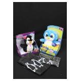 FurReal Friends Piper Penguin Plush & Bright Eyes Pets Tippy Penguin with 2 Penguin Tote Bags