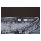 Miss Me Signature Cuffed Capri Jeans - Size 29 - Embellished Back Pockets