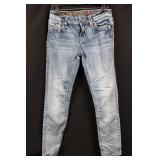 Rock Revival Kyla Jeans - Light Wash Denim with Embroidered Back Pockets