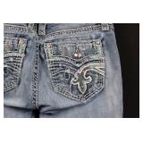 Rock Revival Kyla Jeans - Light Wash Denim with Embroidered Back Pockets