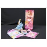 Disney Princess Sparkling Princess Aurora Sleeping Beauty & Cinderella Figurine Set