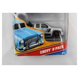 Hot Wheels Chevy 5-Pack - Includes 1955 Chevy, 1963 Impala, 1969 Camaro Convertible, 2007 Silverado, 1970 Chevelle Convertible