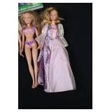 Barbie Fashion Dolls - 5 Figures in Gowns & Swimsuits (Secret Door Book/ Star Light Adventure Figure)