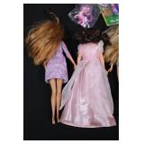 Barbie Fashion Dolls - 5 Figures in Gowns & Swimsuits (Secret Door Book/ Star Light Adventure Figure)
