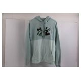 Under Armour Hoodie - Large Loose Fit, Light Blue with Camouflage UA Logo