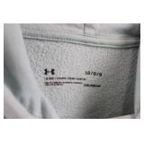 Under Armour Hoodie - Large Loose Fit, Light Blue with Camouflage UA Logo
