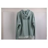 Under Armour Hoodie - Large Loose Fit, Light Blue with Camouflage UA Logo