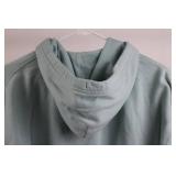 Under Armour Hoodie - Large Loose Fit, Light Blue with Camouflage UA Logo