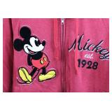 Disney Mickey Mouse Hoodie Zip-Up 60/40 Cotton-Polyester XL