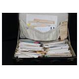 Vintage Simplicity & Butterick Sewing Patterns in Suitcase - Envelopes & Papers