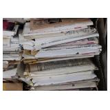 Vintage Simplicity & Butterick Sewing Patterns in Suitcase - Envelopes & Papers