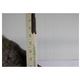 Red Leather Jacket with Shearling Collar - Belted Vintage Coat