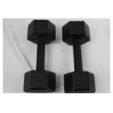Hex Dumbbells Set - 20/15/10 lb (Lot of 6)