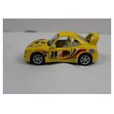 Die-Cast Yellow Racing Car KT5010 - Number 28 Graphics
