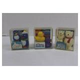 Rubber Duckie Kit - Rubber Penguin Kit - Polar Bear Figures in Clear Display Boxes