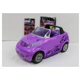 Monster High Purple Convertible Toy Car with Gothic Decals, Open Top