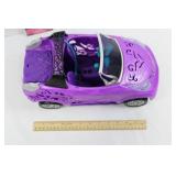 Monster High Purple Convertible Toy Car with Gothic Decals, Open Top