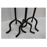 Wrought Iron Candle Holders - Tall Candelabras (Lot of 3)