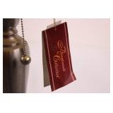 Brentwood Collection Floor Lamp with White Shade, Pull Chains, Metal Finish