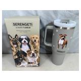 New Serengeti Vacuum Insulated Stainless Steel Tumbler with Lid - Pitbull Dog