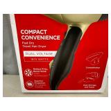 New Revlon Compact Travel Hair Dryer