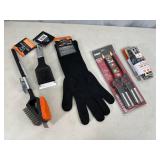 New BBQ Accessories, Heat Glove, Grill Brushes, Lighters, and More