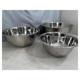 3 New Bene Casa Stainless Steel Mixing Bowls