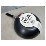 New 6.5 Quart Metal Wok Pan