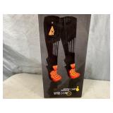 New Pair of Action Heat Battery Heated Socks - Unisex - S/M