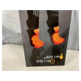 New Pair of Action Heat Battery Heated Socks - Unisex - XXL