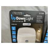 2 New Battery Powered Up/Down LED Night Lights