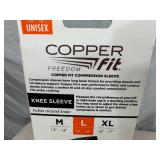 New Copper Fit Knee Compression Sleeve - Large