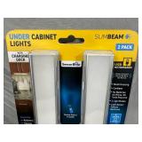 2 New Slim Beam Under Cabinet Rechargeable Lights