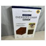 New Backyard Basics Oversize Patio Chair Cover Brown