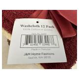 New Pack of 12 Signature Classics Wash Cloths