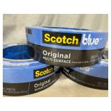 3 New Rolls of 3M Multi-Surface Blue Painters Tape