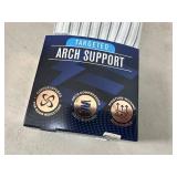 2 New Pairs of Copper Fit Arch Support Sport Socks - Crew Length