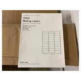 9000 Baseline Mailing Labels - 1 X 2 5/8"