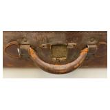 Antique Leather Suitcase (Lock Need Repair)