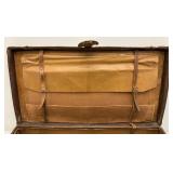 Antique Leather Suitcase (Lock Need Repair)