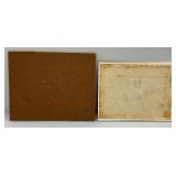 Group Of Famous Artist JAMES OTIS BURNLEY Unframed Miniature Paintings Largest Being 10" x 14"