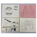 Group Of Famous Artist JAMES OTIS BURNLEY